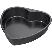 Wilton 2105-6184 9 inch x 2 inch Non-Stick Steel Heart Shaped Cake Pan