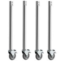 ServIt Locking Caster with Leg for 423EST Steam Tables - 4/Pack