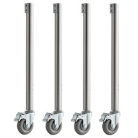 ServIt Locking Caster with Leg for 423EST Steam Tables - 4/Pack