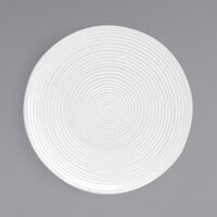 Front of the House DAP069WHP23 Spiral 5 inch White Round Porcelain Plate - 12/Case