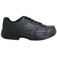 Genuine Grip 1010 Men's Size 10.5 Wide Width Black Leather Athletic Non Slip Shoe