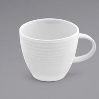 Front of the House DCS021WHP23 Spiral 3 oz. White Porcelain Espresso Cup - 12/Case