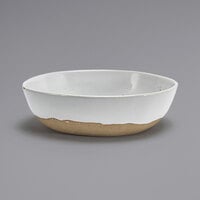 Front of the House DBO161BEP21 Artefact 48 oz. Ash Round Porcelain Bowl   - 4/Case