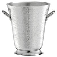 Tablecraft RWB119 Remington 4.5 Qt. Round Double Wall Stainless Steel Bucket with Handles - 9" x 10"