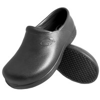 Genuine Grip 130 Women's Black Leather Athletic Plain Toe Non Slip Shoe