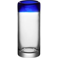 Acopa Tropic 3 oz. Shooter Glass with Blue Rim - Sample