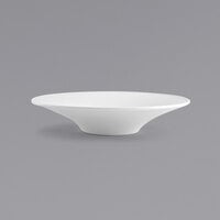 Front of the House DBO040WHP12 Spiral 6.25 oz. White Round Porcelain Flare Bowl - 6/Case