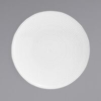 Front of the House DSP008WHP23 Spiral 8 inch White Porcelain Plate - 12/Case