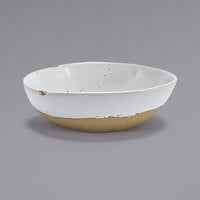 Front of the House DBO163BEP22 Artefact 24 oz. Ash Round Porcelain Bowl - 6/Case