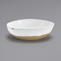 Front of the House DBO163WHP22 Artefact 24 oz. Superwhite Round Porcelain Bowl   - 6/Case
