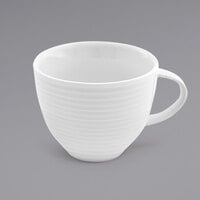 Front of the House DCS023WHP23 Spiral 8 oz. White Porcelain Cup - 12/Case