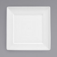 Front of the House DAP070WHP23 Spiral 5" White Square Porcelain Plate - 12/Case