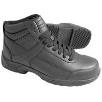 Genuine Grip 1021 Women's Size 6.5 Wide Width Black Steel Toe Non Slip Leather Boot