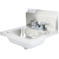 Advance Tabco 7-PS-20 Stainless Steel Hand Sink with Faucet and Backsplash