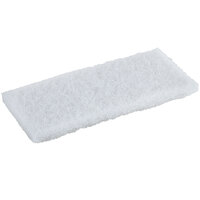 Scrubble by ACS 621 10" x 4 1/2" Light-Duty White Multi-Purpose Scouring Pad   - 5/Pack