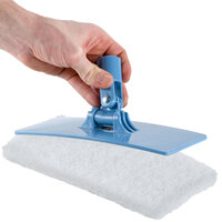 Scrubble by ACS 621 10 inch x 4 1/2 inch Light-Duty White Multi-Purpose Scouring Pad   - 5/Pack
