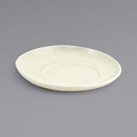 Front of the House DCS047BEP23 Kiln 6 inch Vanilla Bean Porcelain Saucer - 12/Case