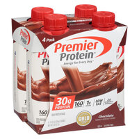 Premier Protein 11 fl. oz. Chocolate Protein Shake 4-Pack - 3/Case