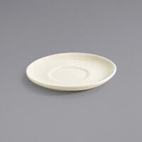 Front of the House DCS059BEP23 Kiln 4 3/4 inch Vanilla Bean Porcelain Saucer - 12/Case