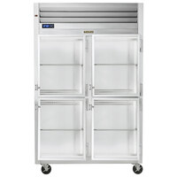 Traulsen G21002-032 52 inch G Series Glass Half Door Reach-In Refrigerator with Right / Right Hinged Doors
