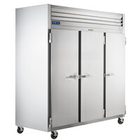 Traulsen G30010-032 76 1/4 inch G Series Solid Door Reach-In Refrigerator with Left / Right / Right Hinged Doors