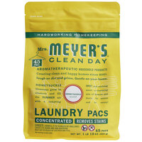 Mrs. Meyer's Clean Day 306116 Honeysuckle 45-Count Laundry Detergent Pack - 6/Case