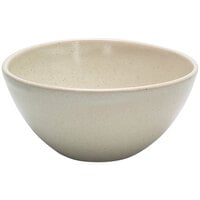Front of the House DBO154MUP21 Kiln 42 oz. Mushroom Oval Tall Porcelain Bowl - 4/Case