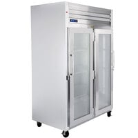 Traulsen G21011-032 52 inch G Series Glass Door Reach-In Refrigerator with Right / Left Hinged Doors