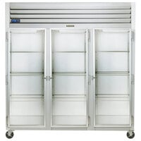 Traulsen G32010-032 76 1/4" G Series Glass Door Reach-In Refrigerator with Left / Right / Right Hinged Doors
