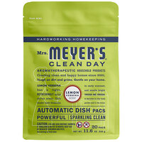Mrs. Meyer's Clean Day 306684 20-Count Lemon Verbena Dishwasher Pac - 6/Case