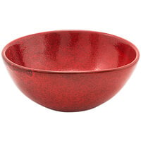 Front of the House DBO153RDP22 Kiln 28 oz. Chili Oval Porcelain Bowl - 6/Case