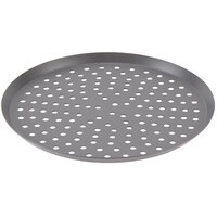 American Metalcraft CAR20PHC 20 inch Perforated Hard Coat Anodized Aluminum Cutter Pizza Pan