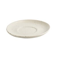Front of the House DCS059MUP23 Kiln 4 3/4 inch Mushroom Porcelain Saucer - 12/Case