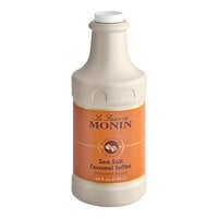 Monin 64 fl. oz. Sea Salt Caramel Toffee Flavoring Sauce
