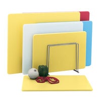 Vollrath 5200050 Color-Coded 18 inch x 12 inch x 1/2 inch Yellow Cutting Board