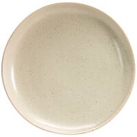 Front of the House DDP061MUP22 Kiln 10 inch Mushroom Round Porcelain Plate - 6/Case