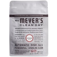 Mrs. Meyer's Clean Day 306685 20-Count Lavender Dishwasher Pac - 6/Case
