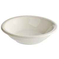 Acopa 5 oz. Ivory (American White) Rolled Edge Stoneware Fruit / Monkey Dish - 36/Case