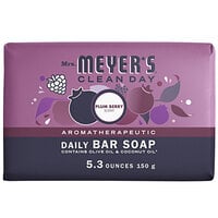 Mrs. Meyer's Clean Day 313585 5.3 oz. Plum Berry Soap Bar - 12/Case