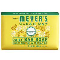 Mrs. Meyer's Clean Day 688235 5.3 oz. Honeysuckle Soap Bar - 12/Case