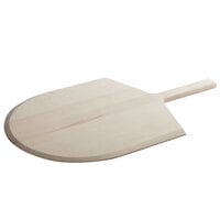 American Metalcraft 16 inch x 17 inch Wood Pizza Peel with 9 inch Handle 2616