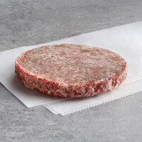 Warrington Farm Meats 5.3 oz. Frozen Ground Chuck, Short Rib, and Brisket Blend Burger Patty - 30/Case