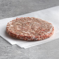 Warrington Farm Meats 4 oz. Frozen Ground Chuck, Short Rib, and Brisket Blend Burger Patty - 40/Case