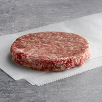 Warrington Farm Meats 4 oz. Frozen Burger Patty 80% Lean 20% Fat - 40/Case