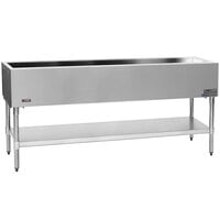 Eagle Group CP-5 79 inch Ice-Cooled Cold Food Table with Galvanized Undershelf and Open Base