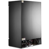 Beverage-Air MMR45HC-1-BS MarketMax 52 inch Black Glass Sliding Door Merchandiser Refrigerator with Stainless Steel Interior