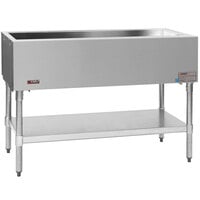 Eagle Group CP-3 48" Ice-Cooled Cold Food Table with Galvanized Undershelf and Open Base