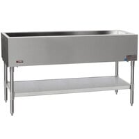 Eagle Group SCP-4 63 1/2 inch Ice-Cooled Cold Food Table with Stainless Steel Undershelf and Open Base