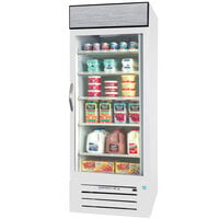 Beverage-Air MMR27HC-1-WS MarketMax 30 inch White Glass Door Merchandiser Refrigerator with Stainless Steel Interior