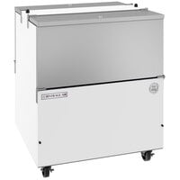Beverage-Air ST34HC-W 34 inch White 2-Sided Cold Wall Milk Cooler